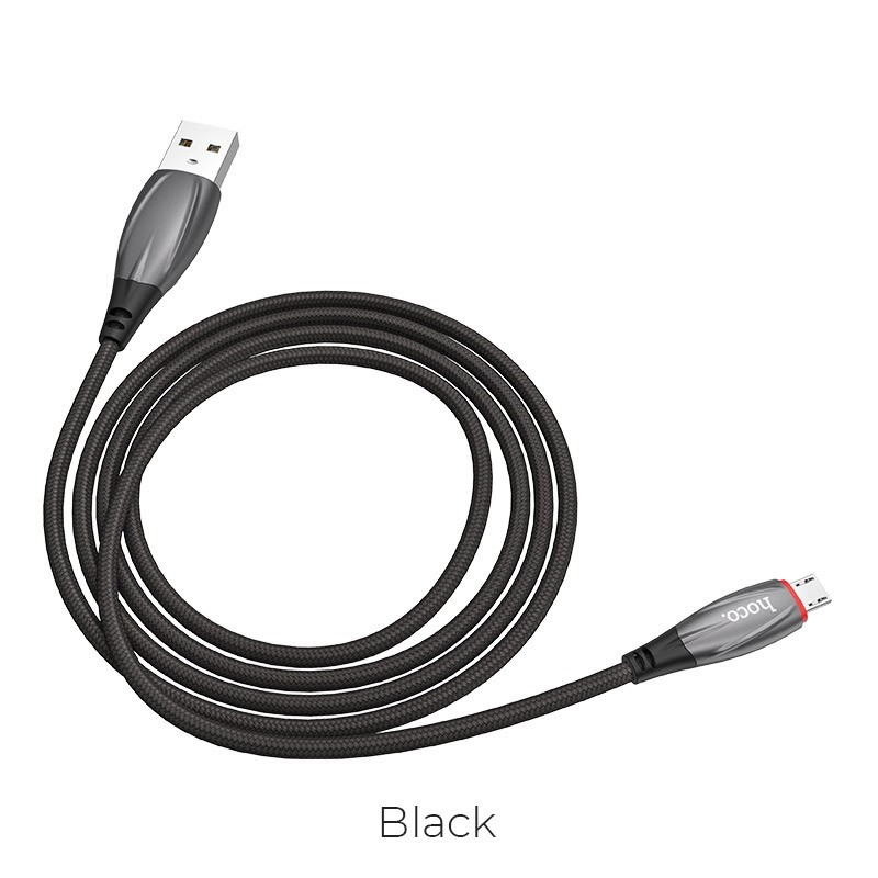 Cáp Sạc MICRO USB Hoco U71 Cho Android Dây Dù 1.2M - BH 1 Năm Chính Hãng (MÀU SẮC NGẪU NHIÊN) - Hưng Long PC