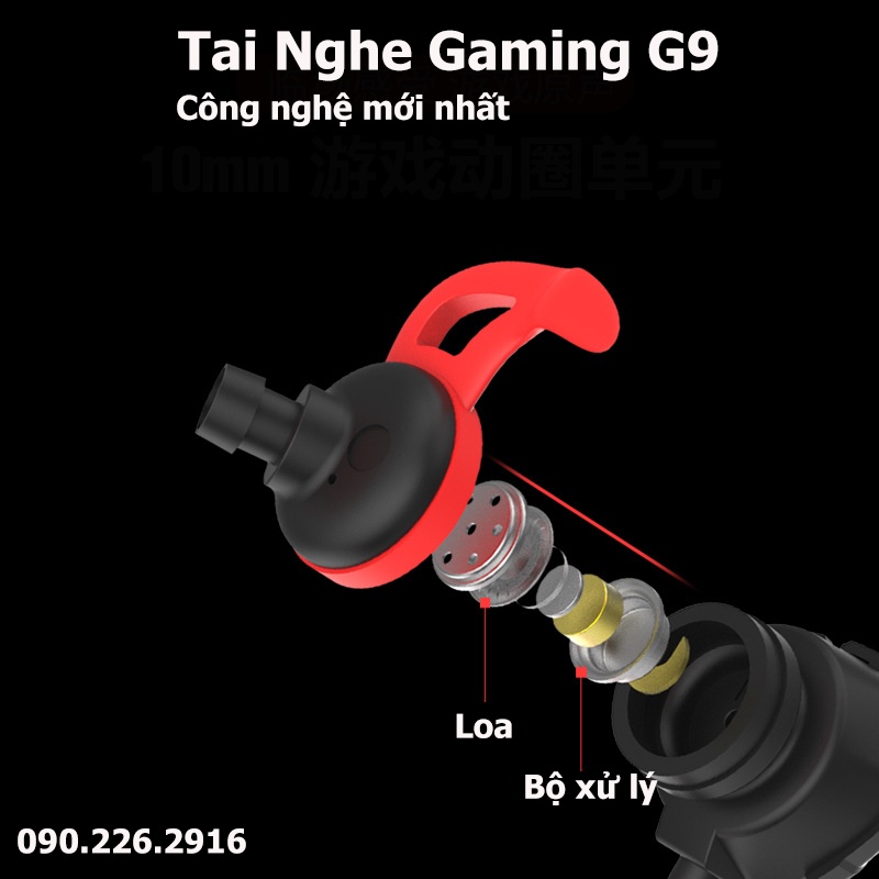 Tai Nghe Gameming, Tai Nghe Chơi Game Điện Thoại Có Mic G9 - Phụ Kiện Anh Đăng