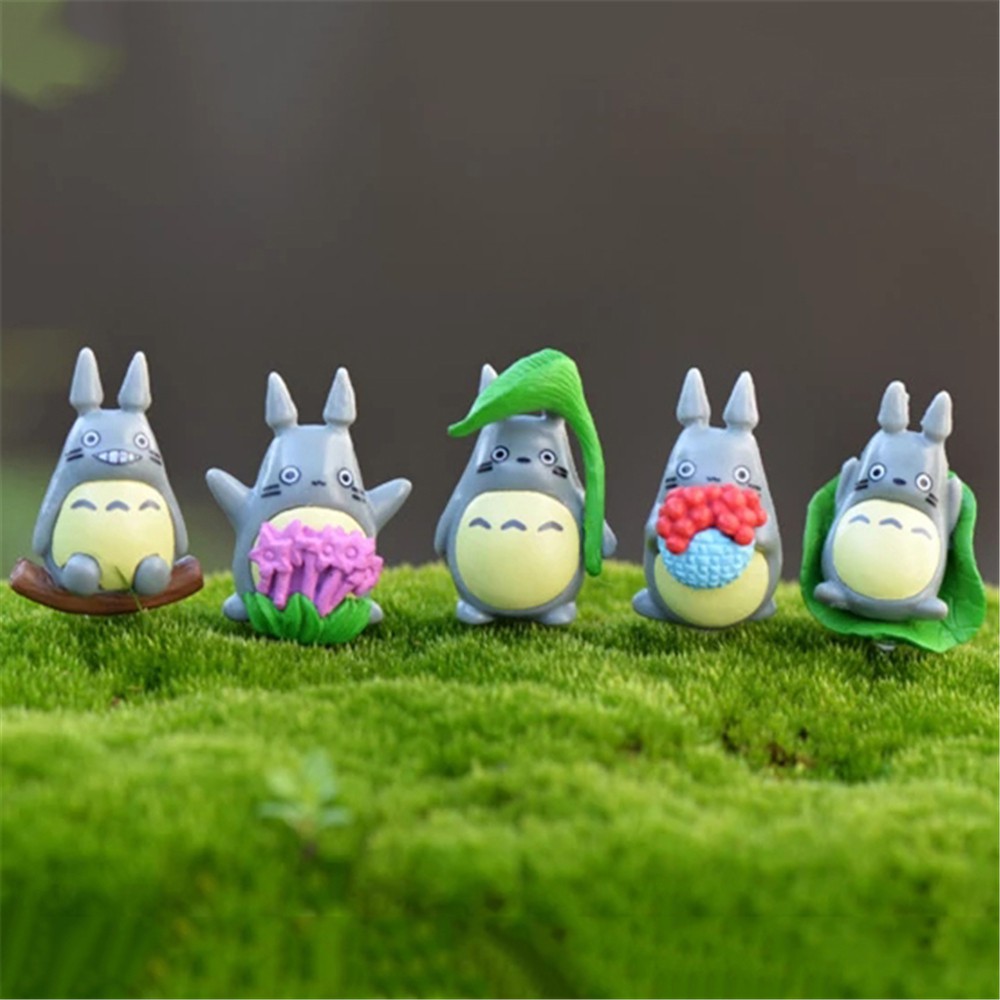 Set 10 Mô Hình Nhân Vật Totoro Bằng Nhựa Pvc 1-3cm Trang Trí Tiểu Cảnh