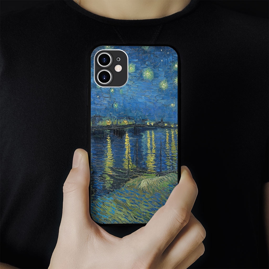 Ốp Lưng Van gogh starry night  Mr.Simple Shop cho Iphone 5 6 7 8 Plus 11 12 Pro Max X Xr PAP20211425