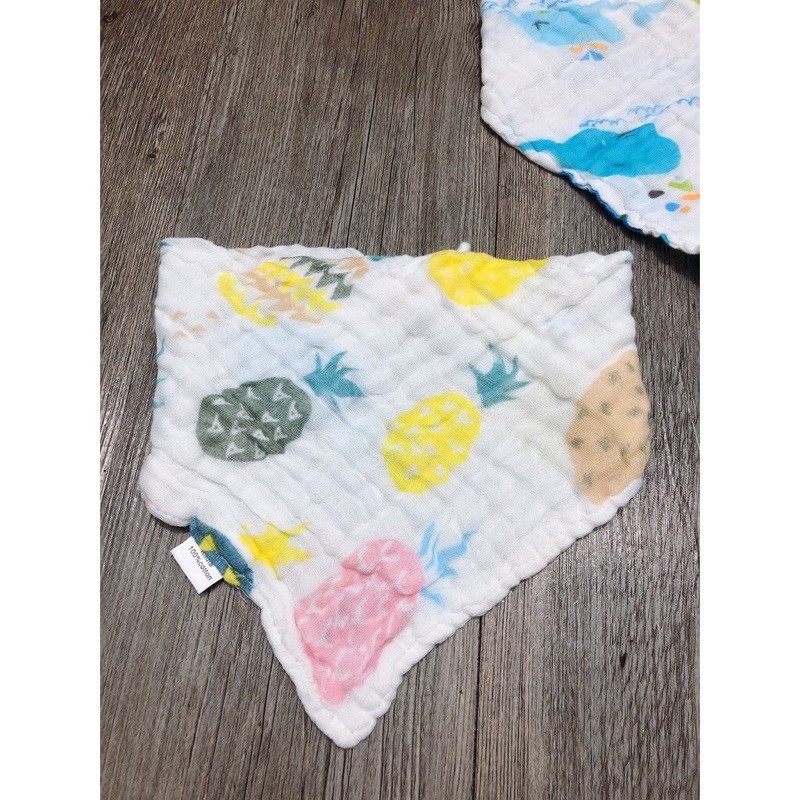 Set 3 Yếm Xô Cotton 1 Cúc Bấm