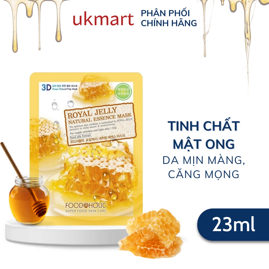 Mặt Nạ Dưỡng Da 3D FOODAHOLIC Natural Essence Mask 23ml