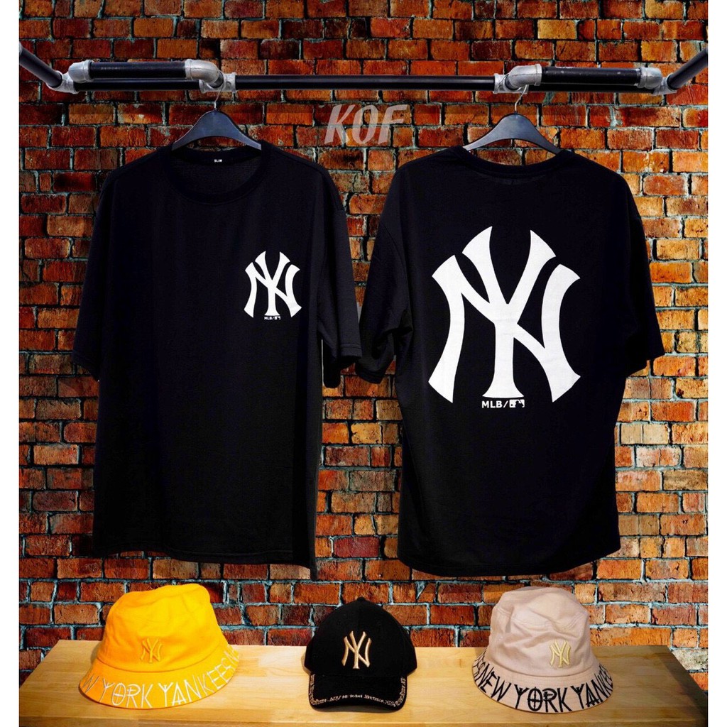 Áo thun tay lỡ Unisex In Ny, áo phông form rộng AT879