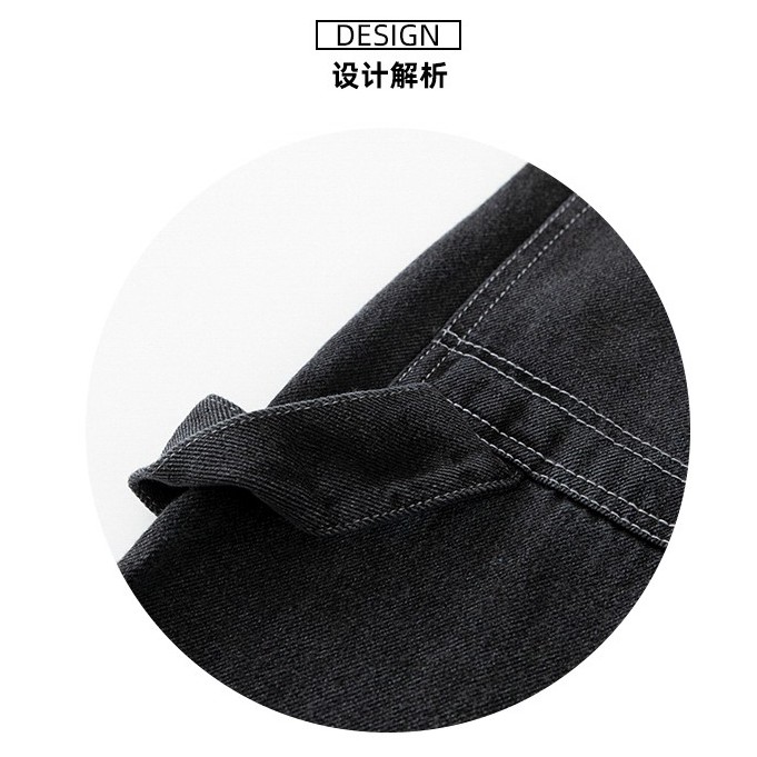 Quần Denim Thời Trang Phong Cách Hàn Quốc Ống Rộng Cho Nữ