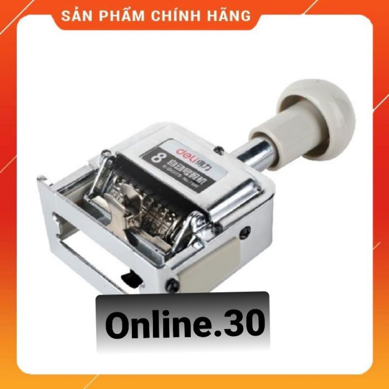 Dấu nhảy 8 số Deli N0:7508 Máy Đóng số nhảy