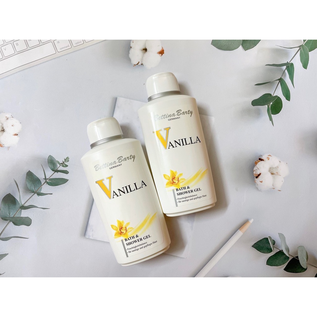 Sữa Tắm Bettina Barty Vanilla Hương Vani Quyến Rũ, 500ml Hàng Đức