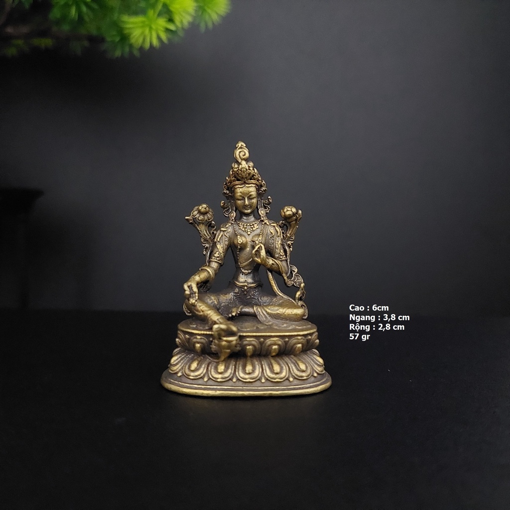Tượng đồng ngài tara xanh , liên hoa sanh , hoàng thần tài phong thuỷ An Kỳ ATS 416