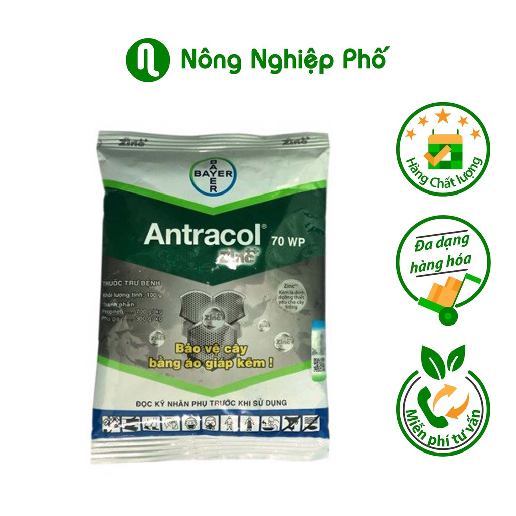 Gói 100GR - Thuốc Trừ Nấm Bệnh Cây Trồng ANTRACOL