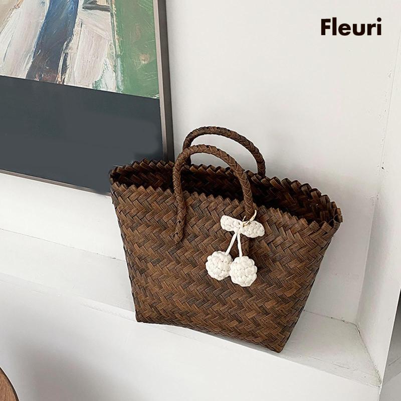 Túi Xách Đan Rơm Thời Trang Đi Biển Mùa Hè Phong Cách Bohemian Cho Nữ