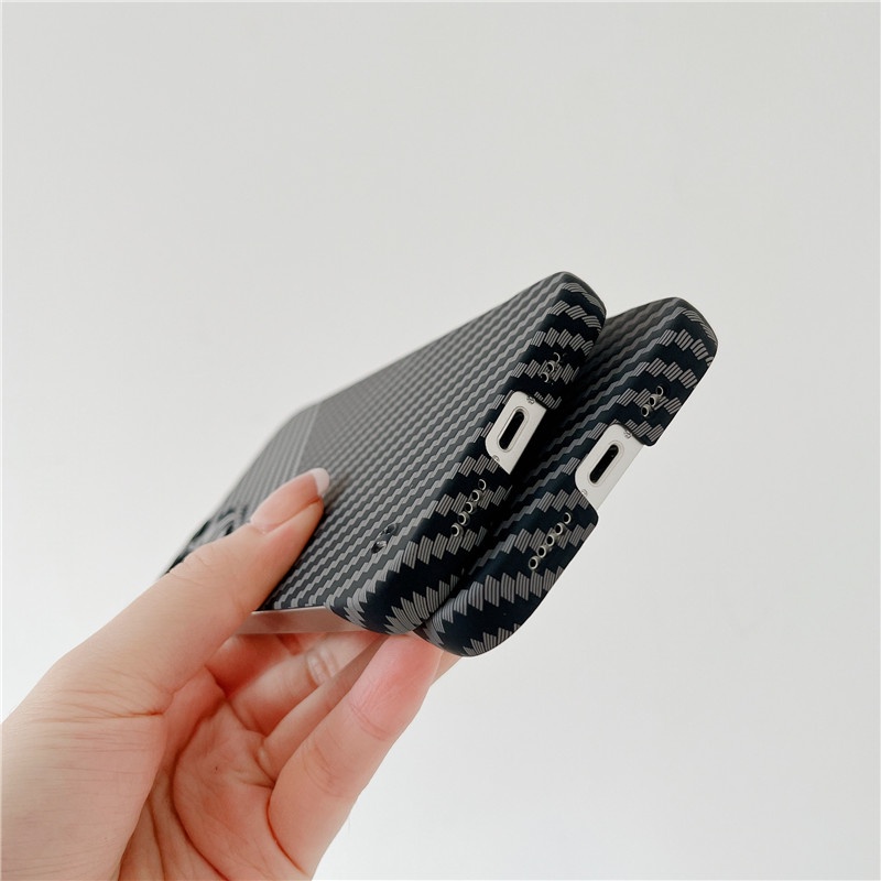 Ốp Điện Thoại PC Cứng Trong Suốt Họa Tiết Sợi carbon Cho iPhone 14 pro max 12 13 pro max 11 12 / 13 14 12Pro / 13Pro / 14pro