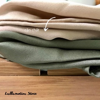 Áo sơ mi nữ lụa trơn basic form rộng dài tay hàn quốc cao cấp Lallastore 38