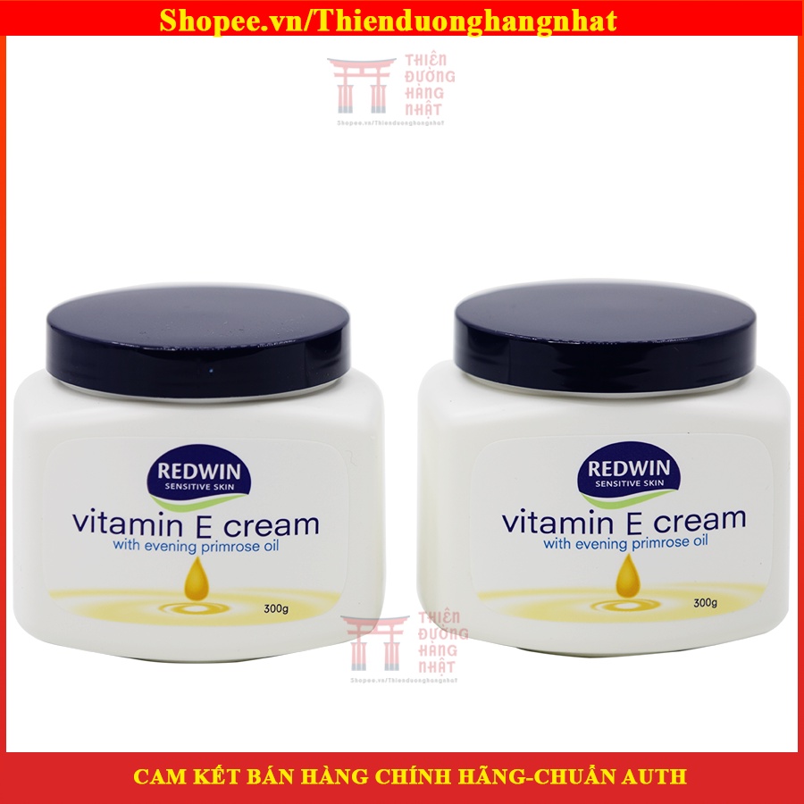 Kem dưỡng ẩm Vitamin E Redwin 300g Úc - Giúp Dưỡng Da Mặt Hết Khô, Nứt Nẻ, sáng da mềm mịn