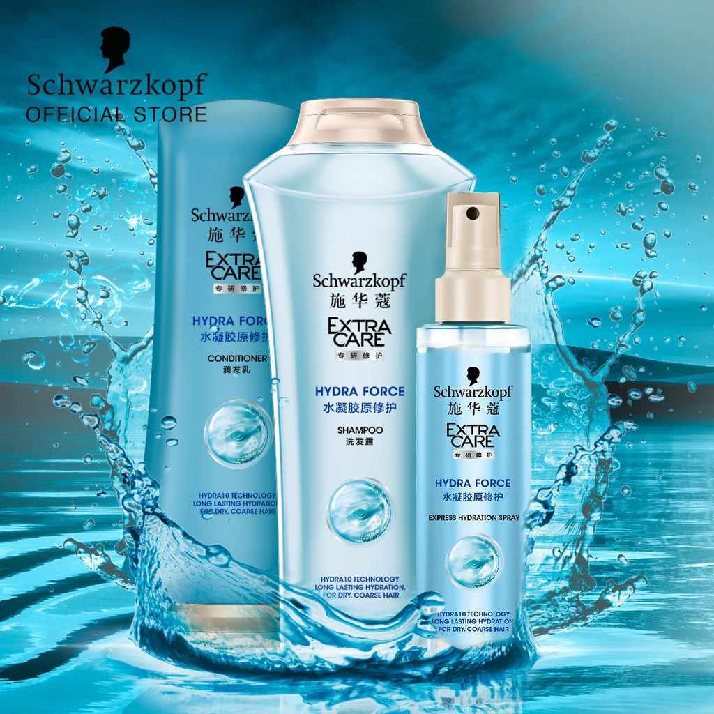 Combo gội + xả cấp ẩm Schwarzkopf Extra Care Hydra Force 400ml + 400ml