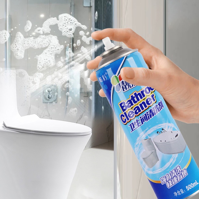 Chai Xịt Bathroom Cleaner Vệ Sinh Nhà Tắm, Tẩy Rửa Toilet Bọt Tuyết 500ml - Pucamart