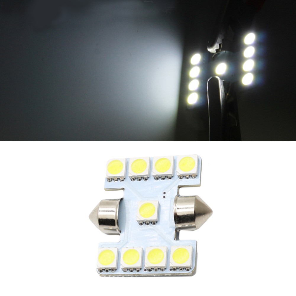 Đèn LED T10 31MM 9SMD ánh sáng trắng cho xe hơi