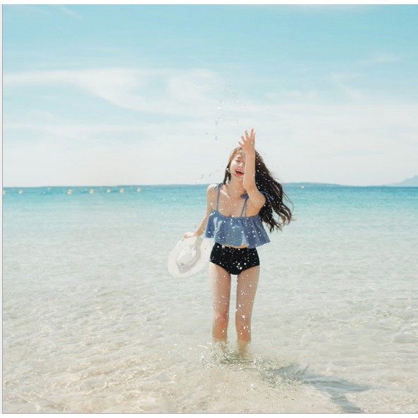 Đồ bơi nữ kín đáo QUEEN BIKINI Bikini 2 mảnh Quảng châu đi biển sexy BIK27 | BigBuy360 - bigbuy360.vn
