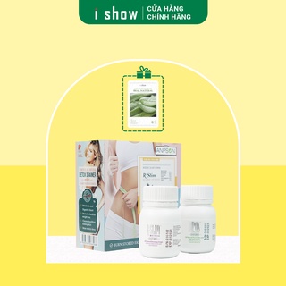 [Tặng kèm mặt nạ nha đam] Combo thực phẩm giảm cân và bảo vệ sức khoẻ Ishow R-Slim + Dipox