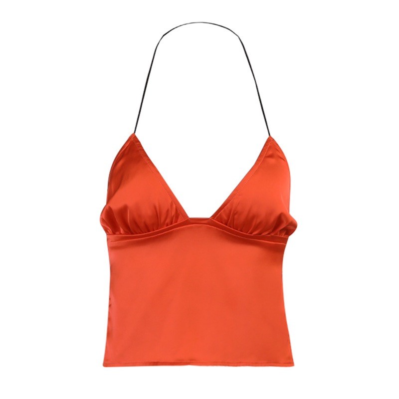 Áo yếm lụa satin hở lưng sexy