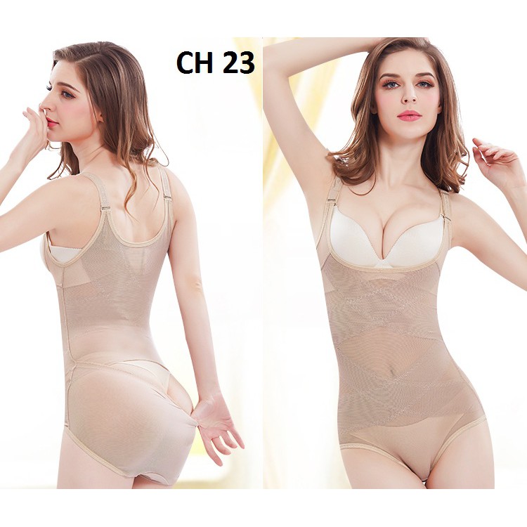 Bodysuit gel bụng nâng mông cao cấp, tôn dáng,thiết kế tiện dụng CH23