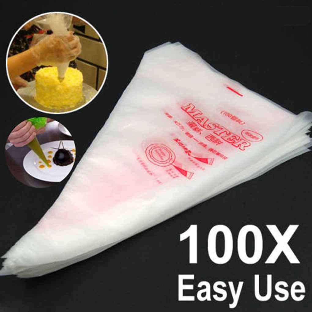 Bộ 100 Túi Bắt Bông Kem Làm Bánh Tiện Dụng