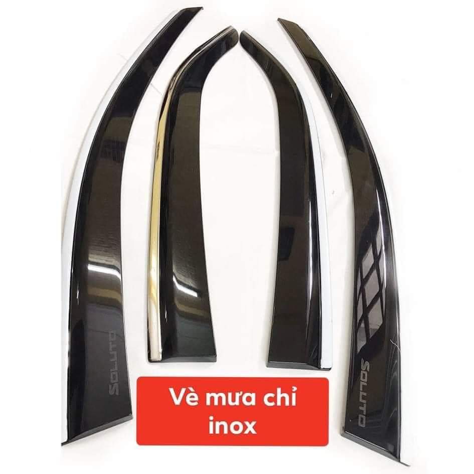 VÈ CHE MƯA CHỈ INOX CAO CẤP DÀNH CHO KIA SOLUTO
