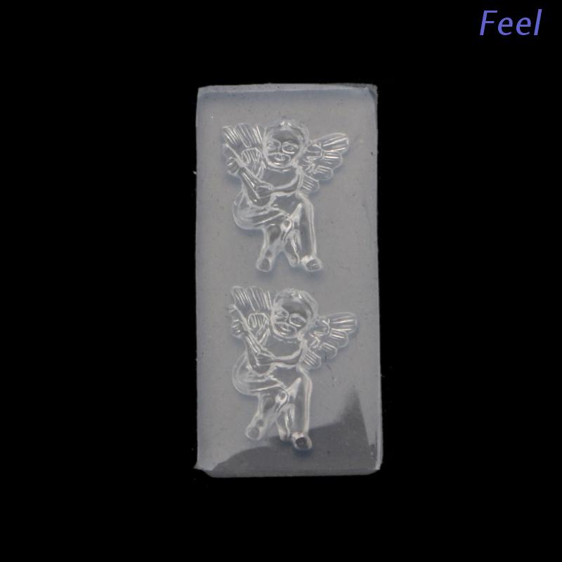 Khuôn Silicone Làm Mặt vòng cổ Hình Thiên Thần Mini