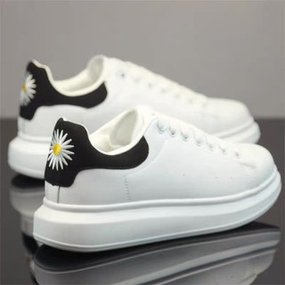 Giày Sneaker MC Queen Hoa Cúc Dây Lụa Cao Cấp Full Box Full Bill