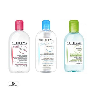 Nước tẩy trang bioderma 500ml xanh/đỏ