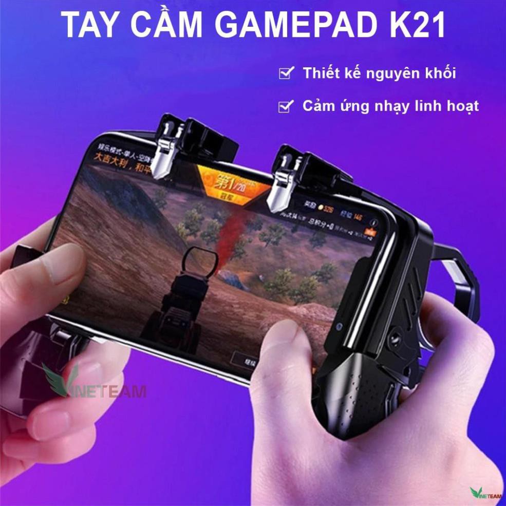 Tay cầm chơi game PUBG K21 thiết kế cực chất cho điện thoại chuyên nghiệp cho game PUBG -dc3962