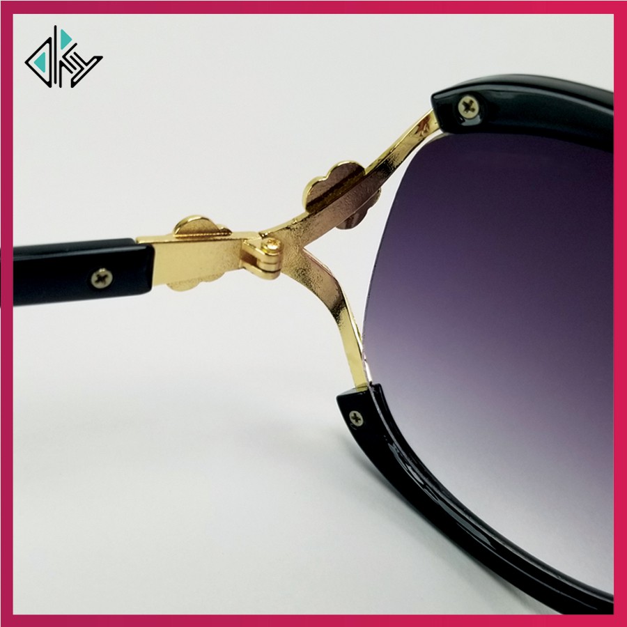 Mắt kính mát nữ Full box hộp hiệu 858 màu khói, nâu. Tròng kính ôm mắt chống bụi, chống nắng, tia UV. | BigBuy360 - bigbuy360.vn