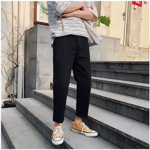 Quần Kaki Baggy  Cạp Chun Nam Nữ Unisex cao cấp