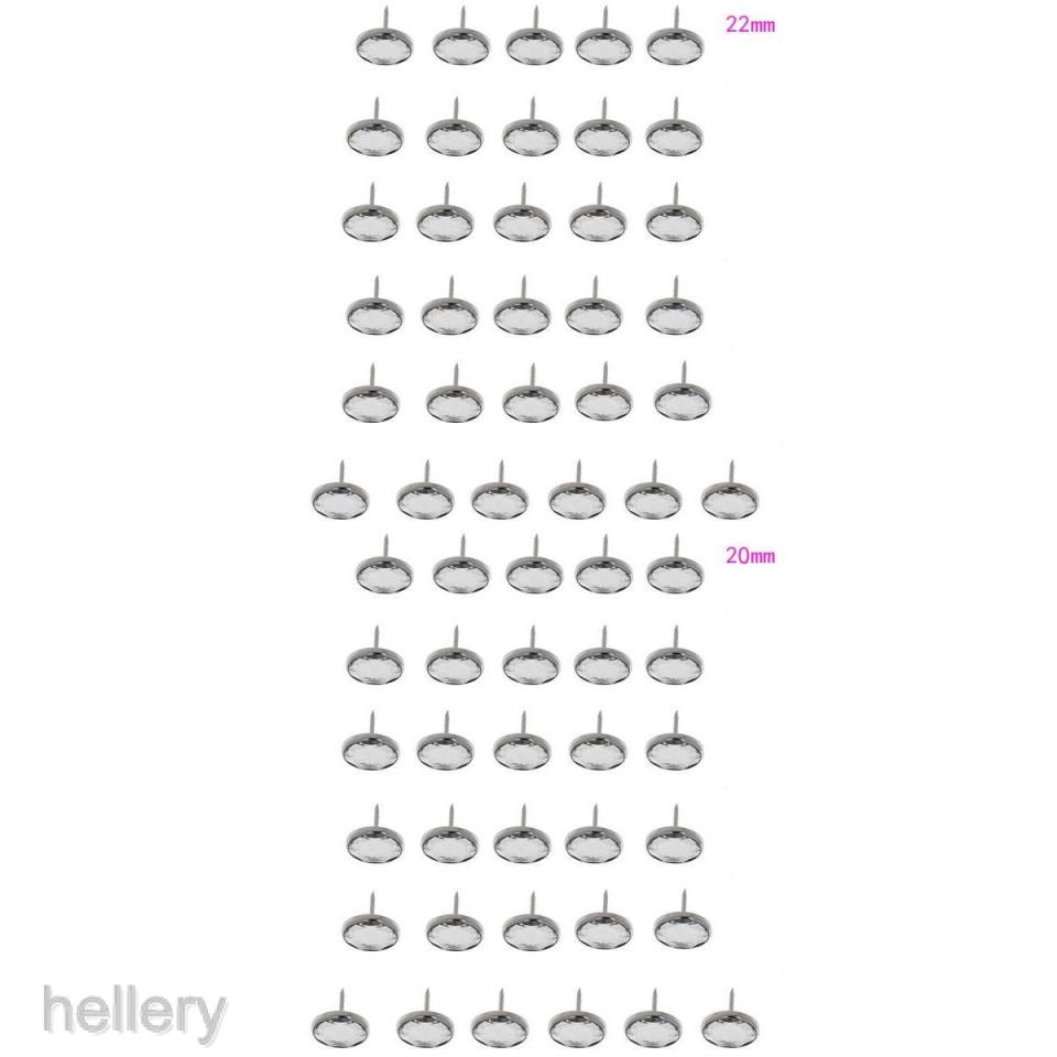 Set 25 Nút Pha Lê Màu Bạc Trang Trí Ghế Sofa