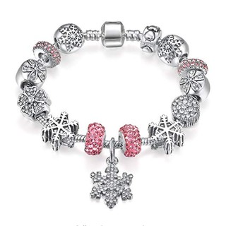 Lắc tay charm hoa tuyết