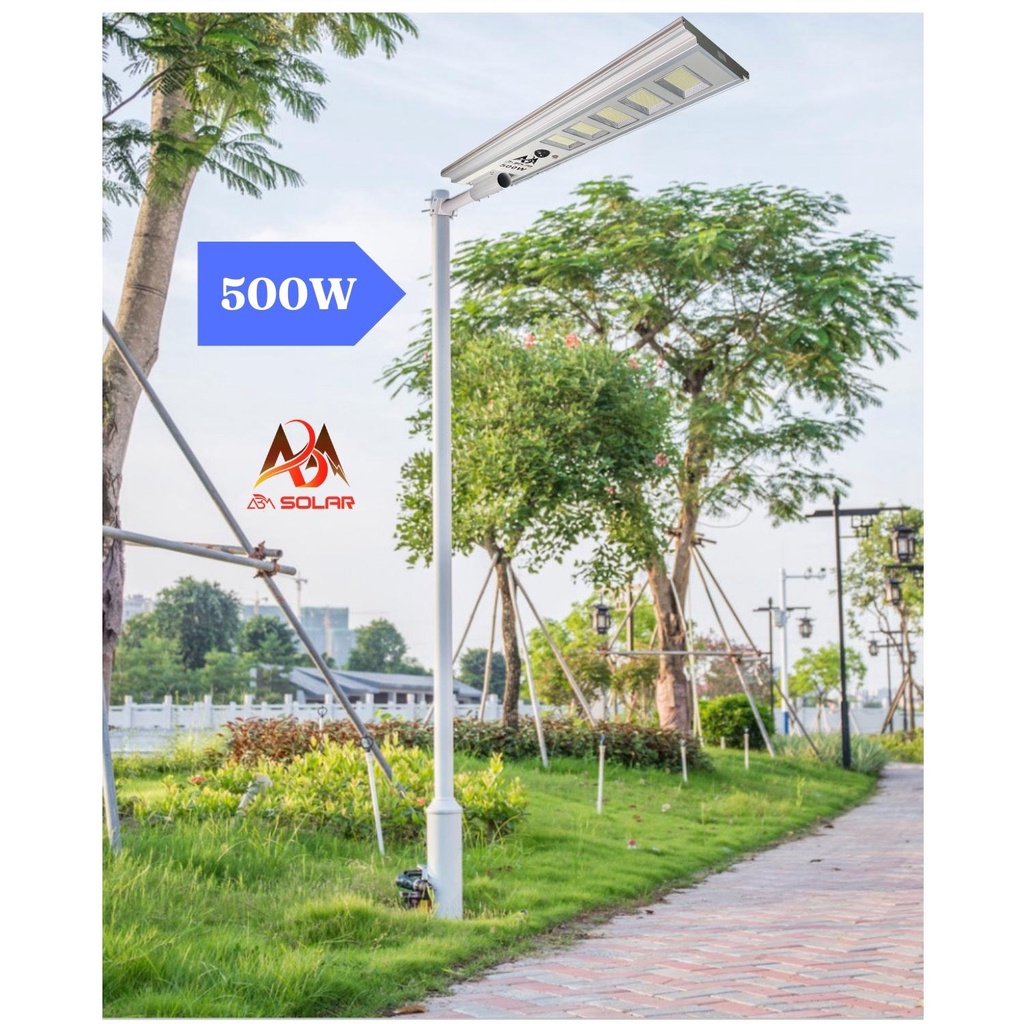 [200W] Đèn Năng Lượng Mặt Trời, Đèn Đường, Sân Vườn, Nhốm Đúc Nguyên Khối Cao Cấp, Chống Nước- ABM SOLAR