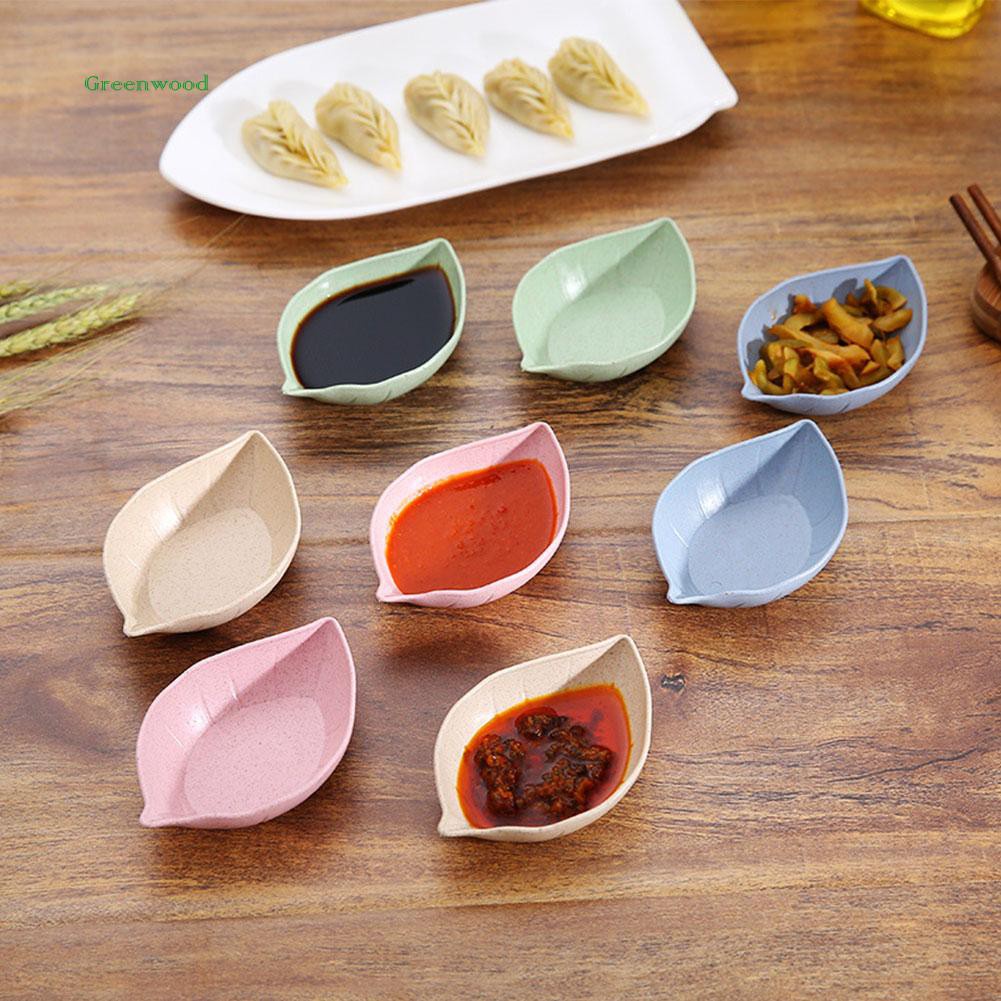 Đĩa Đựng Gia Vị Lúa Mạch Hình Chiếc Lá Size Nhỏ