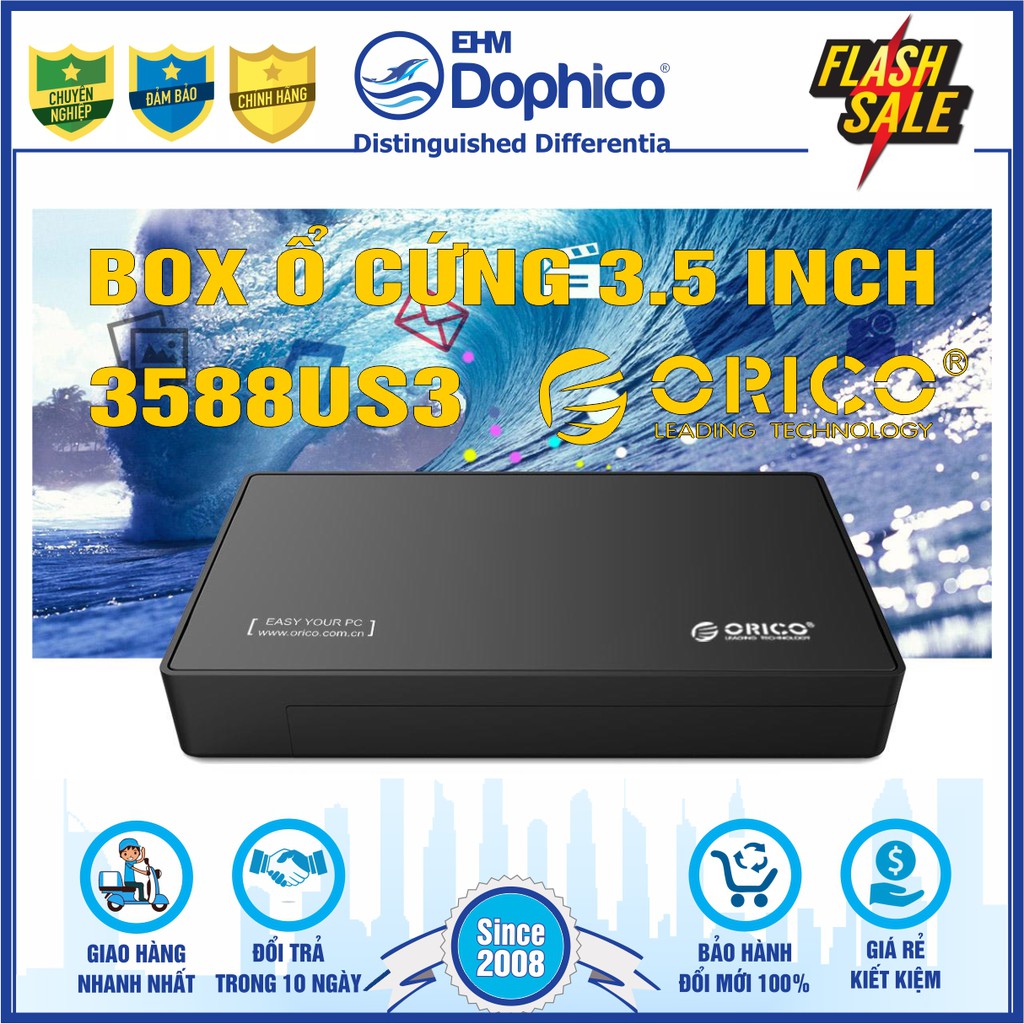 Box ổ cứng 3,5 inch Orico 3588US3 – USB3.0 – CHÍNH HÃNG – Bảo hành 12 tháng