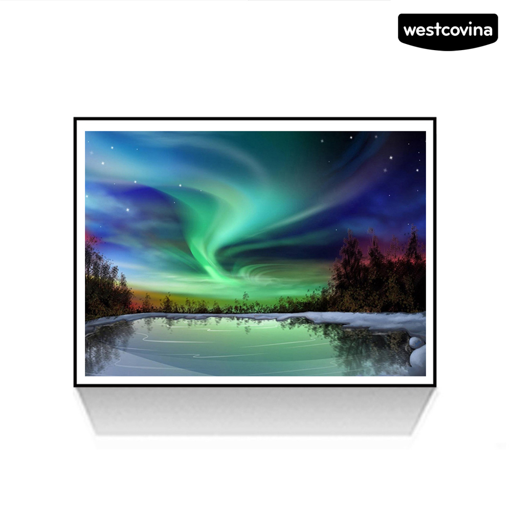 Bộ Tranh Đính Đá 30x40cm Tự Làm Hình Phong Cảnh Độc Đáo