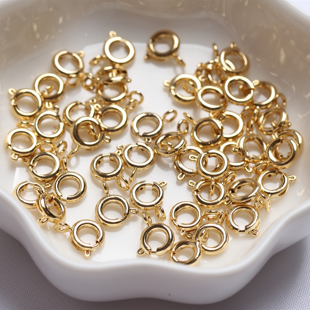 Khóa Đồng 14K Màu Vàng Đồng Cao Cấp Chuyên Dụng Làm Đồ Trang Sức