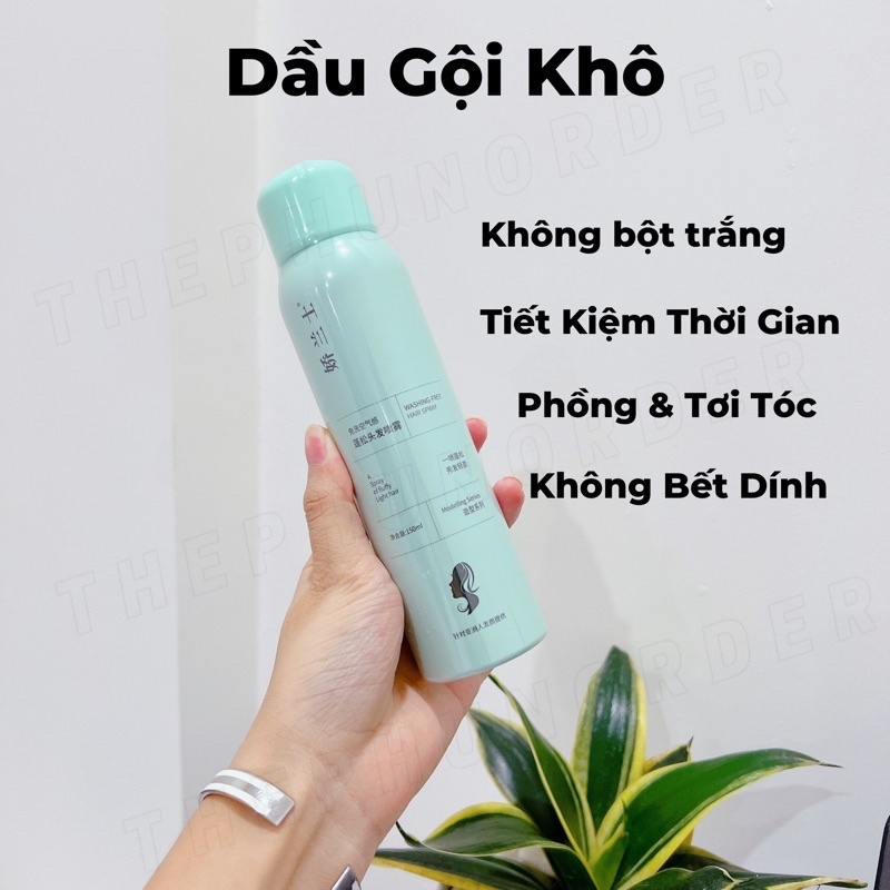 dầu gội khô tiết kiệm thời gian