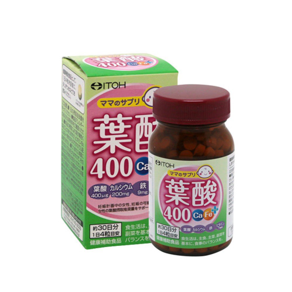 Viên Uống bổ sung Acid Folic Naris Itoh cho mẹ bầu 120v/hộp