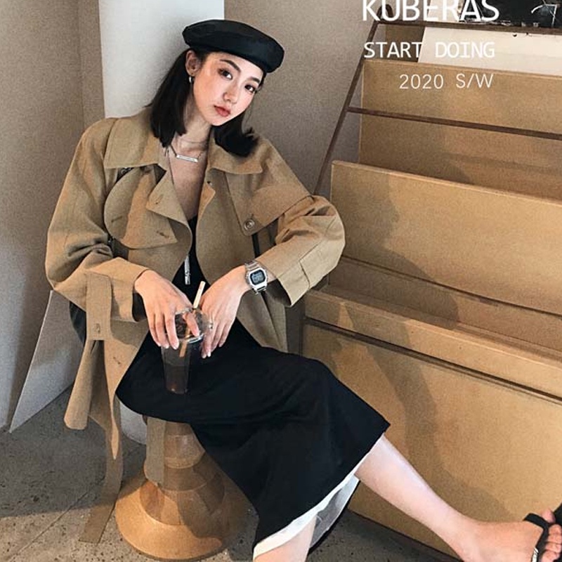 Mũ nồi, beret da trơn Hàn quốc 2 lớp