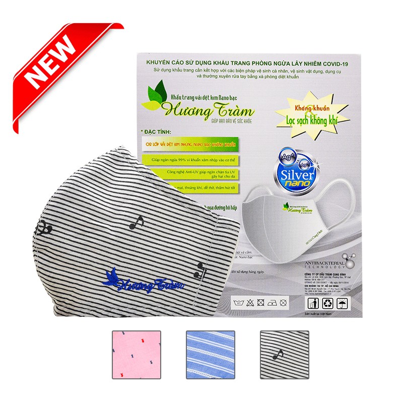 Khẩu trang vải Nano Bạc Size người lớn 1cái/hộp | BigBuy360 - bigbuy360.vn