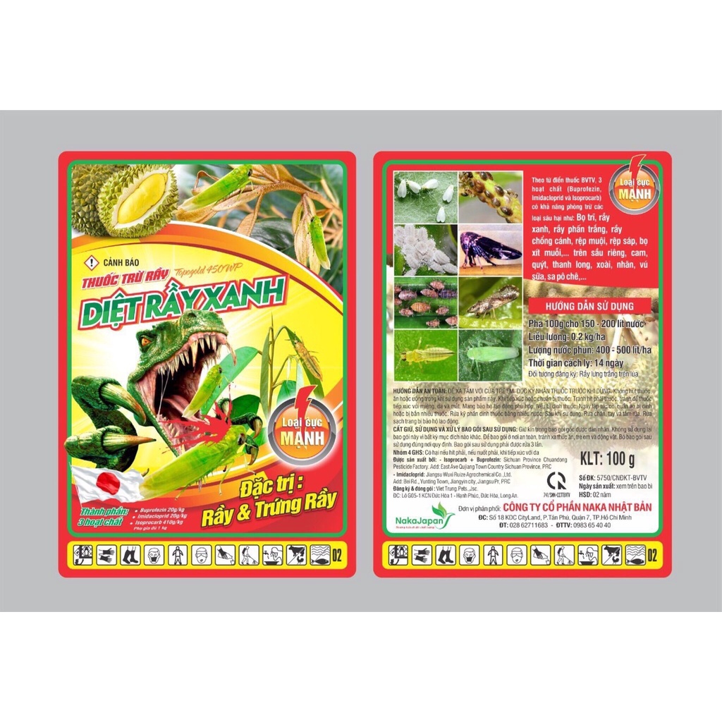 (Hàng cao cấp) Thuốc trị rầy xanh - Diệt rầy _VTNN Xuân Sơn