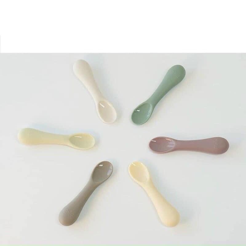 Thìa ăn dặm cho bé silicon bluemama nội địa hàn