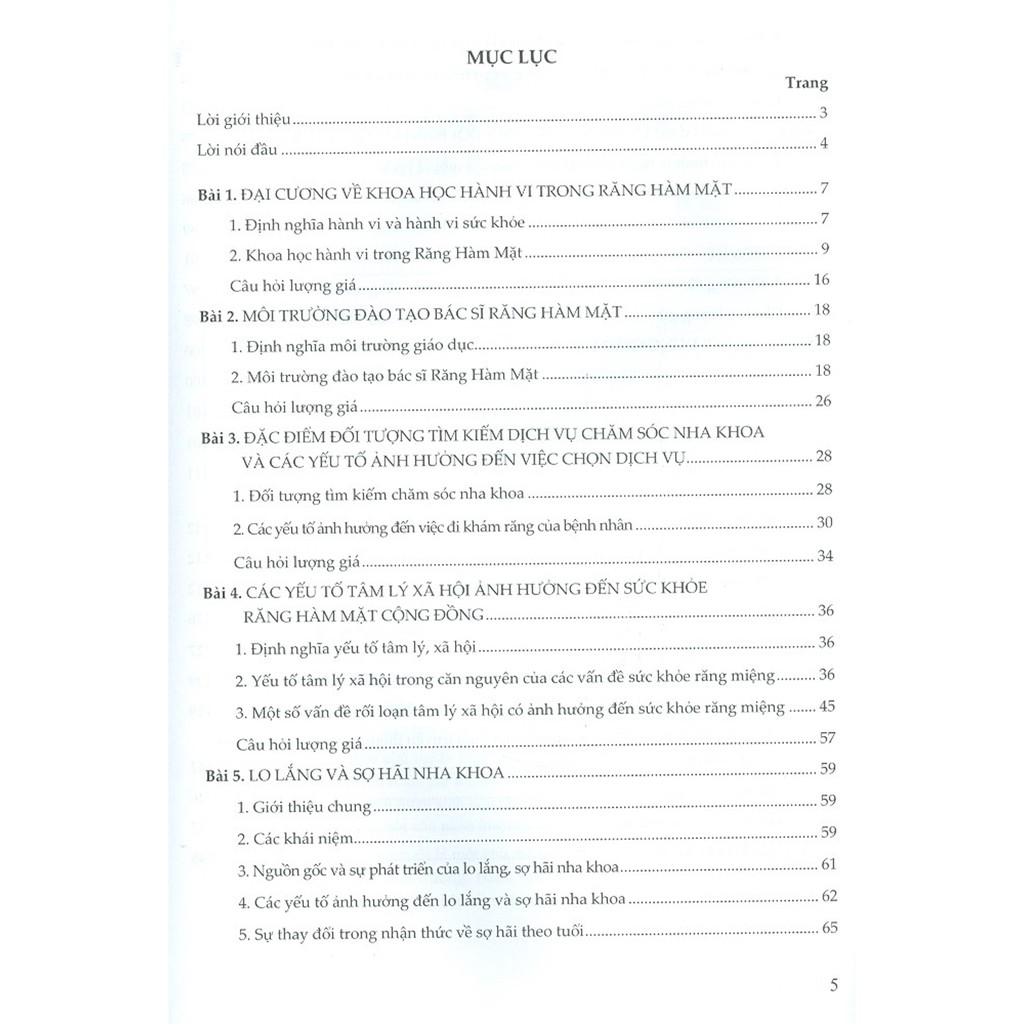 Sách - Khoa Học Hành Vi Trong Răng Hàm Mặt