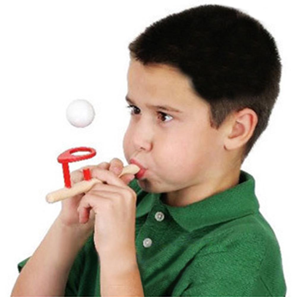 Creative Wooden Toy Nostalgic Gadgets Fun Woodworking Balancing Blowing Toys Adult Children Playing Toy`