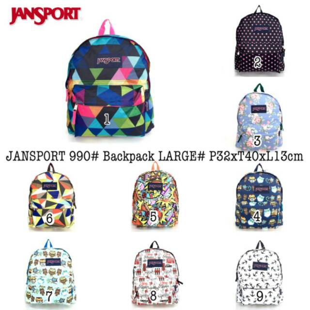 Jansport Ba Lô Thể Thao Cỡ Lớn 990