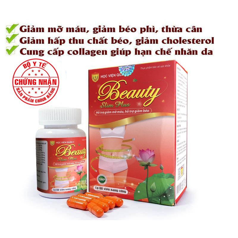 Viên giảm cân đẹp da Beauty Slim Plus Học Viện Quân Y | BigBuy360 - bigbuy360.vn