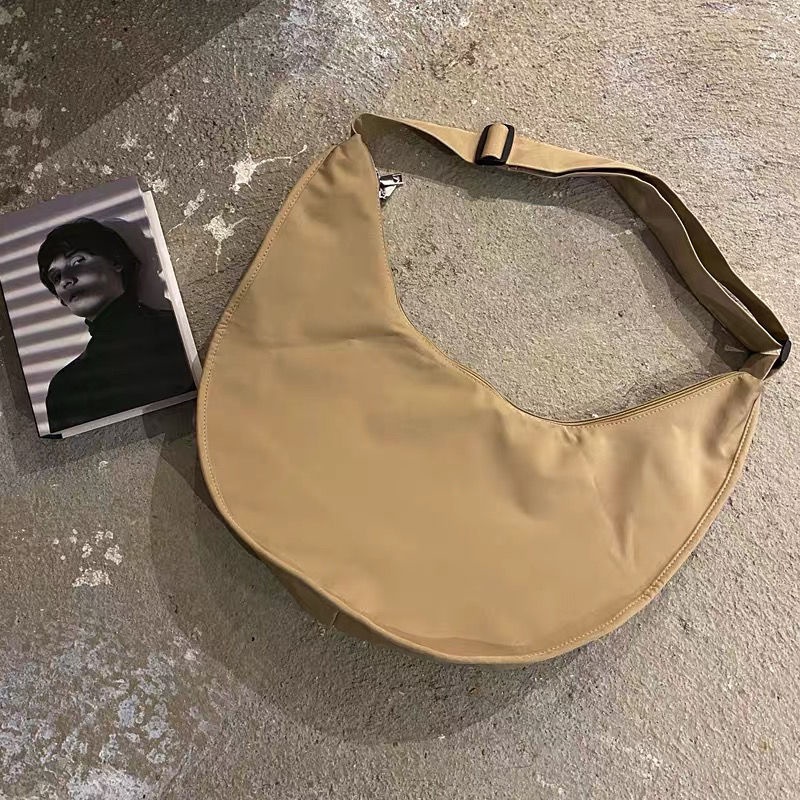 Bán Chạy!Túi Đeo Chéo Vai OKKO Merchandise Bằng Nylon Màu Trơn Chống Nước Sức Chứa Lớn Phong Cách Nhật Bản Cho Nam