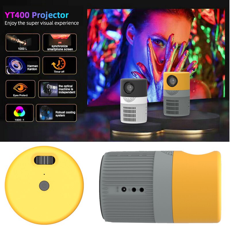 Máy Chiếu Mini Yt400 Có Đèn LED Cho Nam VS YG300 YG320 T300